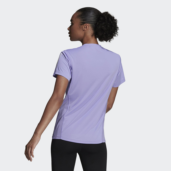 Adidas OWN THE RUN 女裝 短袖 慢跑 吸濕排汗 透氣 後襬弧型 反光 紫【運動世界】HC1748