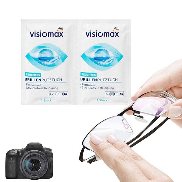德國 DM Visiomax 拭鏡布 52片 拋棄式眼鏡布 擦拭布 眼鏡布 一次性眼鏡清潔濕巾 4133 product thumbnail 4