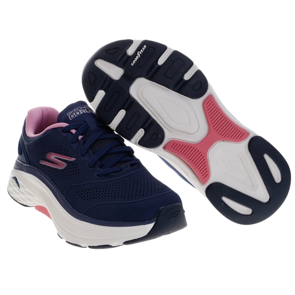 SKECHERS MAX CUSHIONING ARCH FIT 女款 藍粉 慢跑鞋 運動鞋 避震 戶外鞋 128923WNVPK【KAORACER】 product thumbnail 3