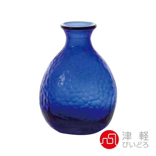 日本津輕 耐熱清酒壺190ml-藍 品酒必備 小酌 清酒壺 日式手作 耐熱玻璃 和風酒壺 好生活