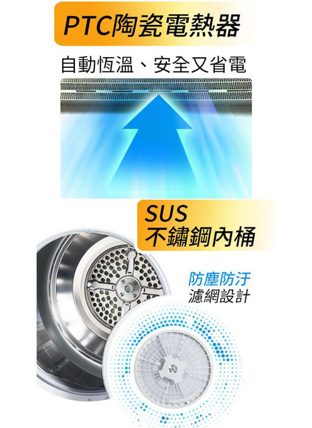 SAMPO聲寶 7公斤乾衣機 SD-7B~含運不含拆箱定位 product thumbnail 3