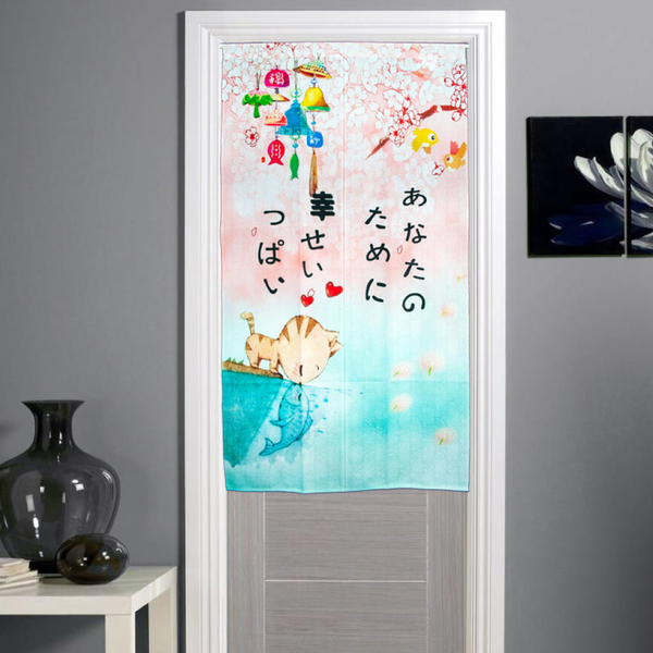 LASSLEY 日本門簾-貓魚之戀85X150cm product thumbnail 3