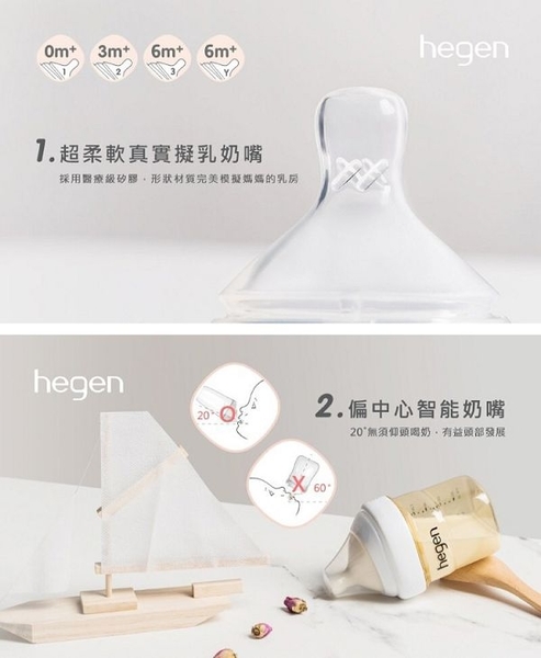 新加坡 hegen 祝賀新生經典奶瓶安心禮|禮盒|彌月禮|經典系列 product thumbnail 4