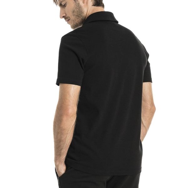 Puma Life 黑 男款 短袖 POLO衫 素色 上衣 運動 法拉利 健身 高爾夫 排汗 棉質 透氣 短袖上衣 57668502
