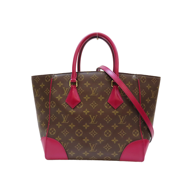 【二手名牌BRAND OFF】LOUIS VUITTON LV 路易威登 紅棕色 PVC塗層帆布 Phenix MM 兩用包 M41541