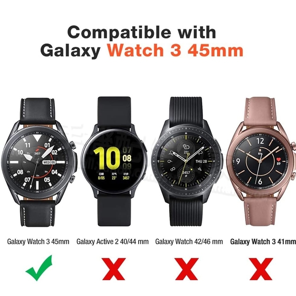 【玻璃保護貼】三星 Samsung Galaxy Watch 3 45mm SM-R840 智慧手錶 鋼化玻璃保護貼/螢幕高透強化-ZW