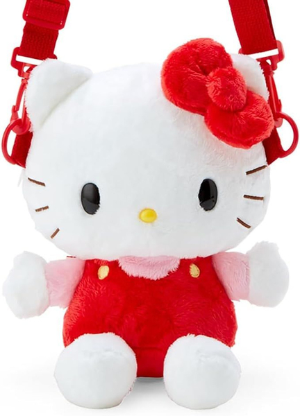 【震撼精品百貨】凱蒂貓_Hello Kitty~日本SANRIO三麗鷗 KITTY絨毛玩偶斜背包-經典款*33533 product thumbnail 3