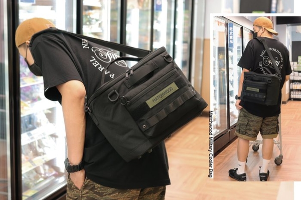 Matchwood Military Cooler Bag L款 軍事冷藏保溫袋 可側背手提-黑