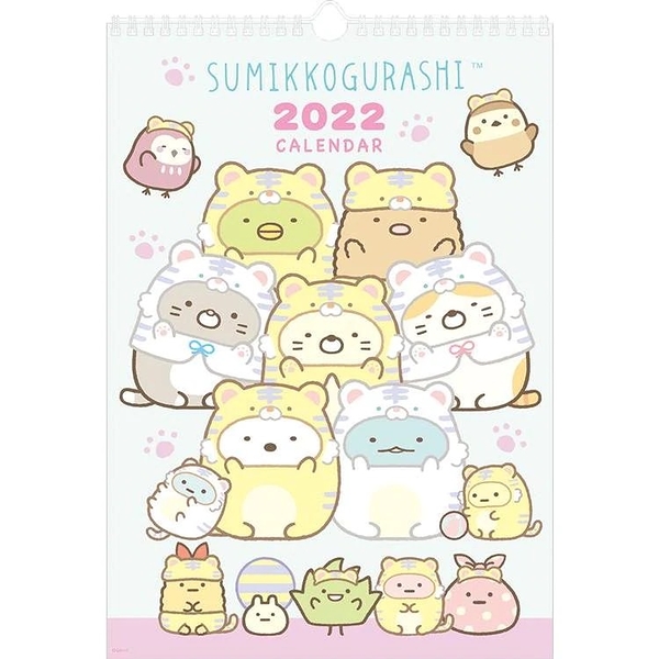 【震撼精品百貨】角落生物 Sumikko Gurashi~SAN-X 角落生物 2022 日本年曆壁曆-虎*79143