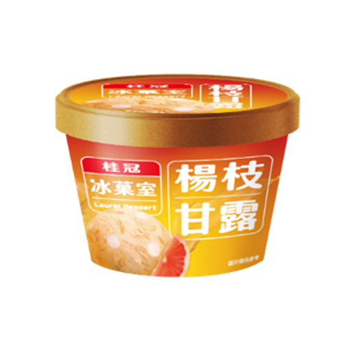 桂冠冰果室楊枝甘露冰淇淋5杯/組(90G/杯) 【愛買冷凍】 product thumbnail 2