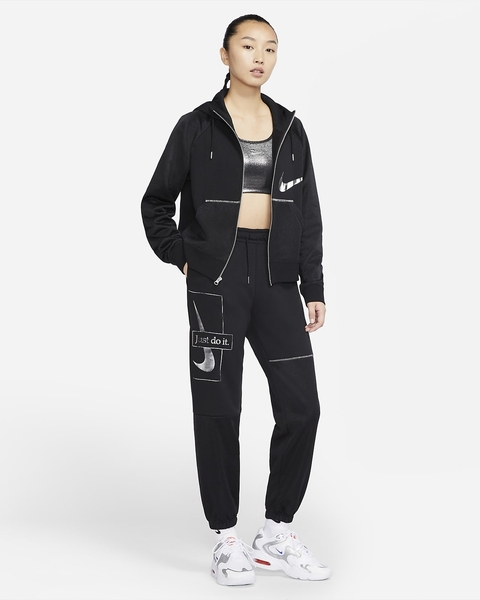 Nike Sportswear Icon Clash 女裝 長褲 棉質 休閒 印花 黑【運動世界】DC0655-010 product thumbnail 3