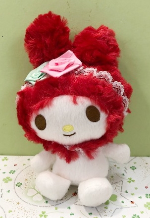 【震撼精品百貨】My Melody_美樂蒂~Sanrio 美樂蒂絨毛娃娃-17公分-紅色#57300