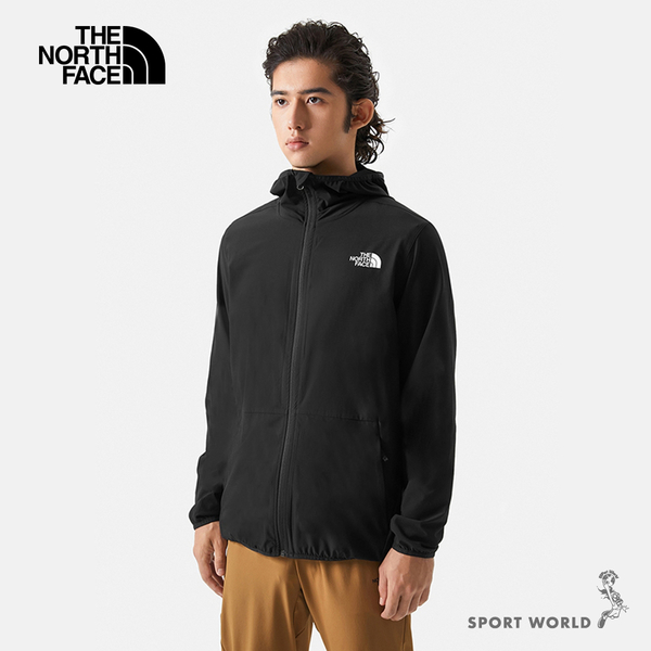 The North Face 北面 男裝 連帽外套 防風 防曬 防潑水 黑【運動世界】NF0A7WCYJK3