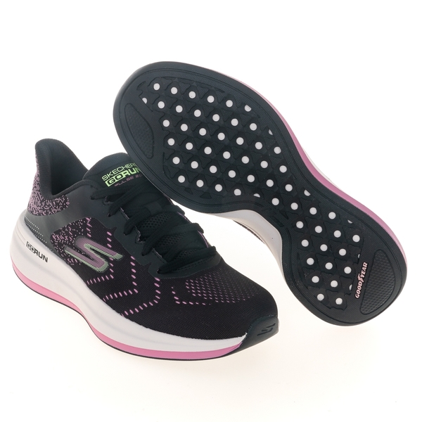 Skechers Go Run Pulse 2.0 慢跑鞋 女 黑紫粉 輕量 健身 運動 129111BKPK product thumbnail 6