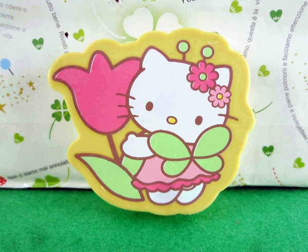 【震撼精品百貨】Hello Kitty 凱蒂貓~造型橡皮擦-黃鬱金香