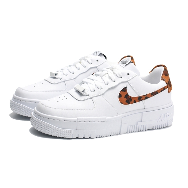 Nike 休閒鞋air Force 1 Af1 白豹紋皮革麂皮logo 男女 布魯克林 Cv8481 100 休閒鞋 Yahoo奇摩購物中心