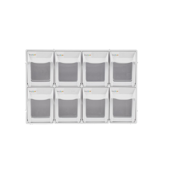 樹德 8格快取分類盒/收納盒(FO-308)-白色(尺寸:約30.3寬x8.7深x20.3高cm)