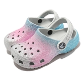 Crocs Classic Glitter Clog T 小童鞋 銀 粉紅藍 洞洞鞋 閃亮鞋 2069920ZT