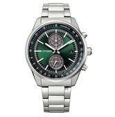 CITIZEN 星辰 光動能 計時腕錶 CA7030-97W 綠/41mm
