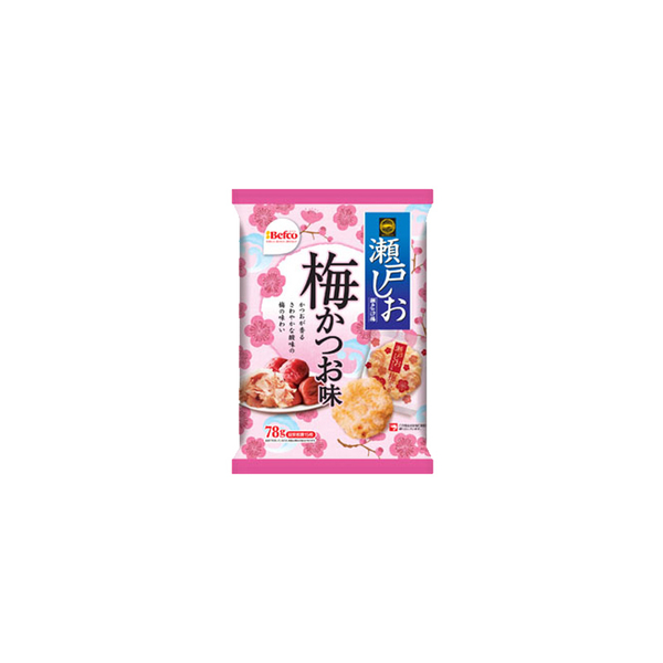 【即期良品】日本零食 栗山 瀨戶本鹽米菓(梅子鰹魚/辣味) product thumbnail 2