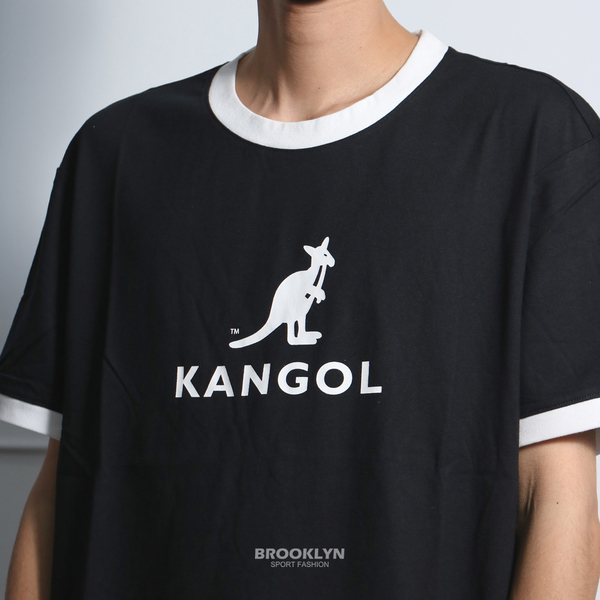 KANGOL 短袖 短T 袋鼠 黑 滾白邊 大LOGO 男 (布魯克林) 6125101420 product thumbnail 6