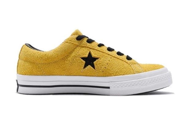 Converse 低筒休閒鞋 男女款帆布鞋 ONE STAR 麂皮 黃色 NO.163245C product thumbnail 3