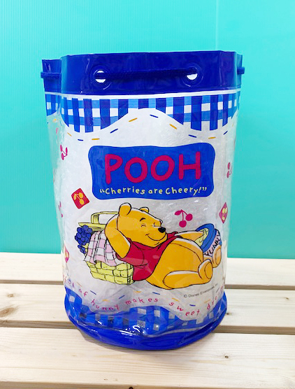 【震撼精品百貨】Winnie the Pooh 小熊維尼~迪士尼防水縮口收納袋/手提袋-維尼藍#16760