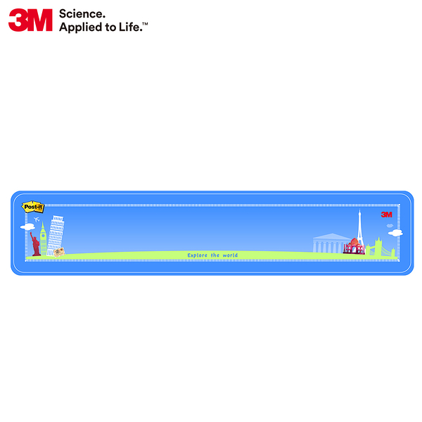 3M Post-it 利貼 可再貼備忘板小型旅行系列-558S-D