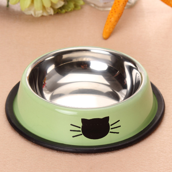 貓碗 寵物碗 寵物食具 不銹鋼狗碗加厚貓咪狗狗食盆寵物碗 不銹鋼雙碗狗碗爆款貓碗