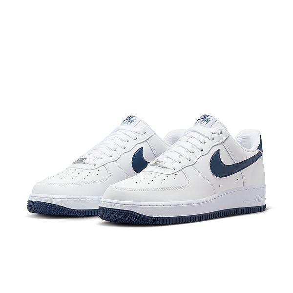 NIKE AIR FORCE 1 07 運動 情侶款 男女鞋 休閒鞋 穿搭 皮革 白藍色 FJ4146-104