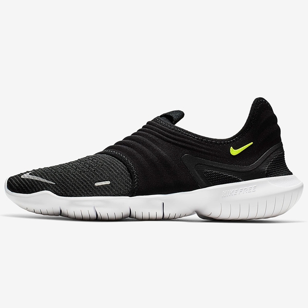 【現貨】Nike Free RN Flyknit 3.0 男鞋 訓練 慢跑 赤足 無鞋帶 黑 【運動世界】AQ5707-001