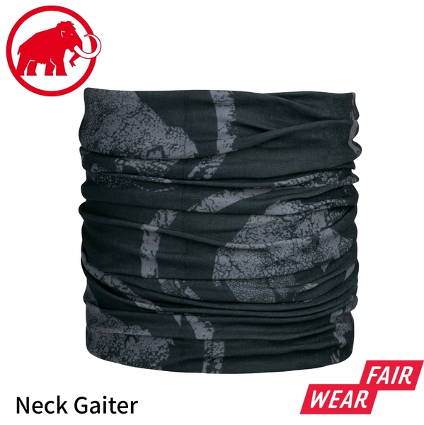 【MAMMUT 長毛象 Mammut Neck Gaiter 脖圍《黑/幻影》】1191-05815/頭巾/圍巾