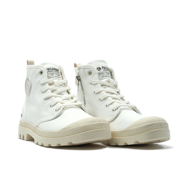 PALLADIUM PAMPA HI ZIP ORGANIC 拉鍊 穿搭 科技白 男女段 有機棉 休閒靴 79101116