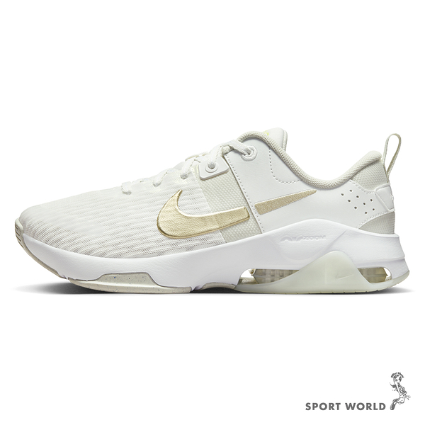 Nike 女鞋 訓練鞋 重訓 健身 Zoom Bella 6 Premium 白金【運動世界】FJ1589-100