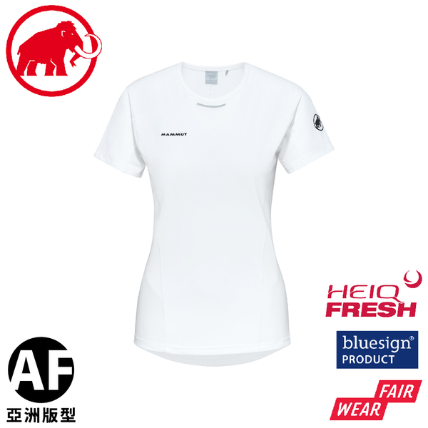 【MAMMUT 長毛象 女 Aenergy FL T-Shirt AF 短袖T恤《白》】1017-04990/運動衫/短T