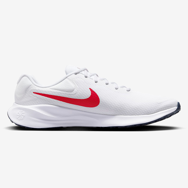Nike 男鞋 慢跑鞋 超寬楦 Revolution 7 白紅【運動世界】FB8501-100 product thumbnail 3