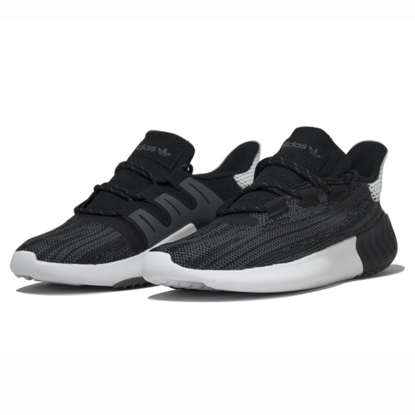 ★現貨在庫★ Adidas Tubular Dusk 男鞋 慢跑 休閒 襪套 小350 黑 【運動世界】 B37754