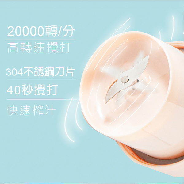 SANLUX台灣三洋 TYPE C快充果汁機隨身杯350ml DSM-U217Y(BSMI認證合格) product thumbnail 5