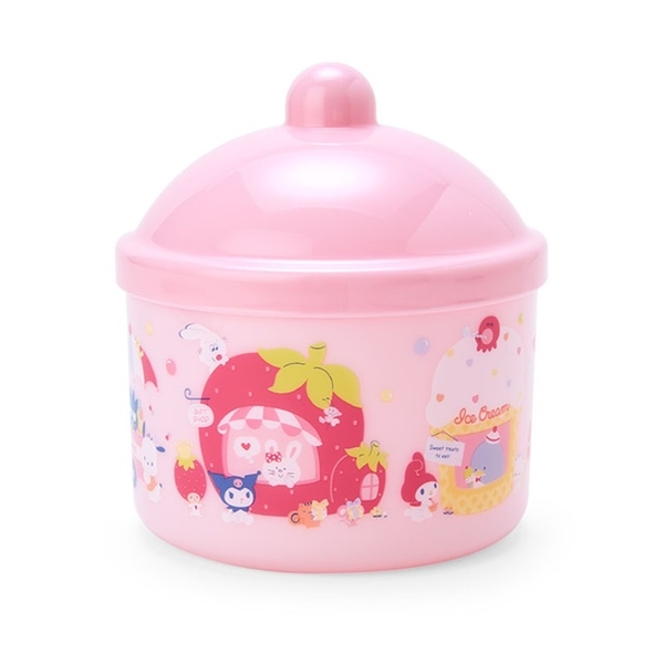 小禮堂 Sanrio大集合 造型塑膠置物罐 (三麗鷗商店街) 4550337-670071