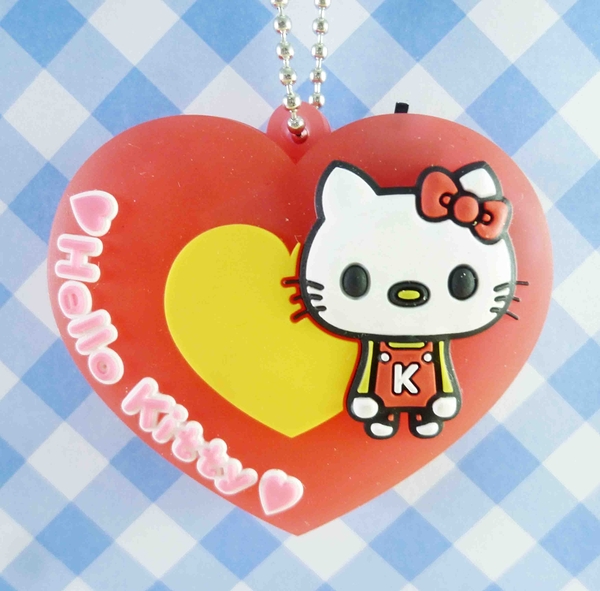 【震撼精品百貨】Hello Kitty 凱蒂貓~KITTY鑰匙圈-造燈愛心