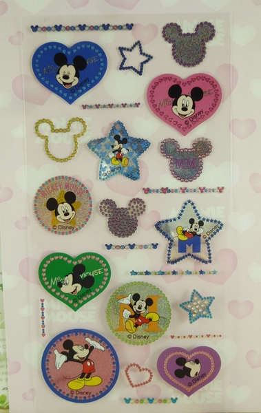 【震撼精品百貨】Micky Mouse_米奇/米妮 ~貼紙-愛心