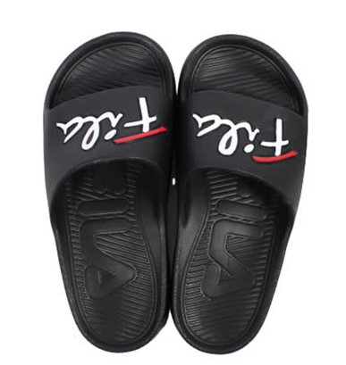 FILA 男女款戶外防水黑色拖鞋 KAORACER 4S326U001 product thumbnail 3