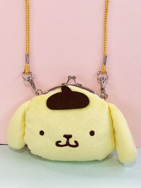 【震撼精品百貨】Pom Pom Purin 布丁狗~布丁狗造型斜背包-珠扣#00220