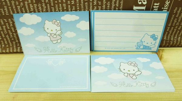 【震撼精品百貨】Hello Kitty 凱蒂貓~KITTY卡片-天使藍