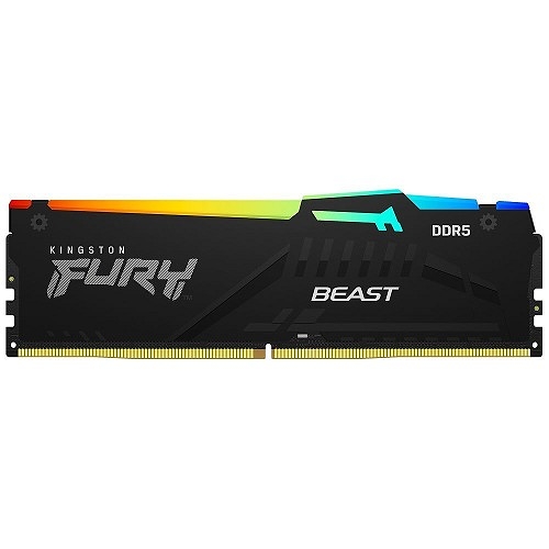 Kingston 金士頓 FURY Beast RGB DDR5 CL36 6000 16GB 桌機記憶體 KF560C36BBEA-16