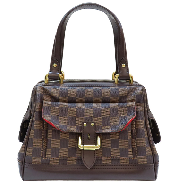 【二手名牌BRAND OFF】LOUIS VUITTON LV 路易威登 棕色 PVC塗層帆布 棋盤格 Knightsbridge 手提包 N51201