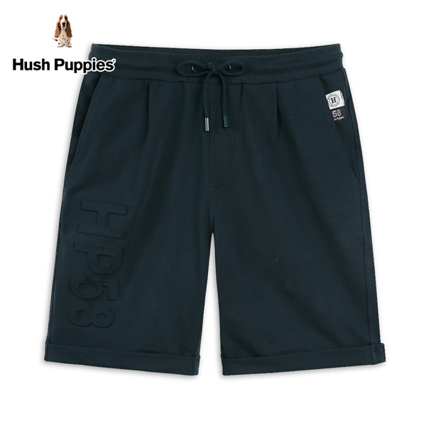 Hush Puppies 短褲 男裝素色立體文字休閒短褲 product thumbnail 2