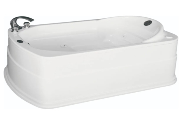 【麗室衛浴】BATHTUB WORLD 長方形壓克力浴缸 LS-7420A 含前牆款 133*93*63CM