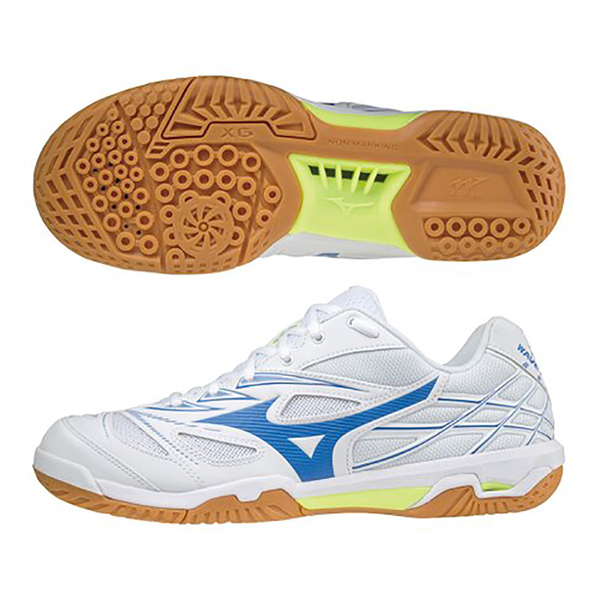 Mizuno 美津濃 WAVE FANG NX 男鞋 羽球鞋 3E寬楦 止滑橡膠 白 藍【運動世界】71GA205024 product thumbnail 2