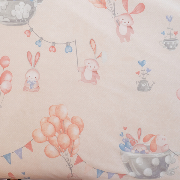 樂園氣球兔 雙人6X7尺鋪棉兩用被乙件 100%精梳棉 台灣製造 product thumbnail 8